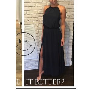 H&M maxi summer dress with a split